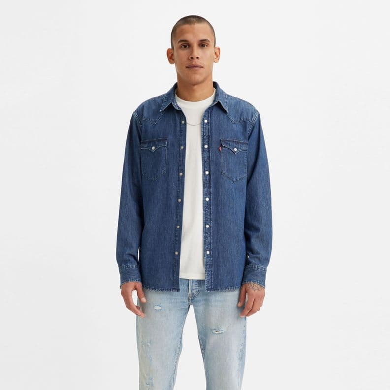 Camisa Hombre Regular Classic Western Azul Levis 85745-0073 M