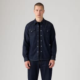 Camisa Hombre Regular Fit Clasica Bolsillo Azul Oscuro Levis 85745-0002 M