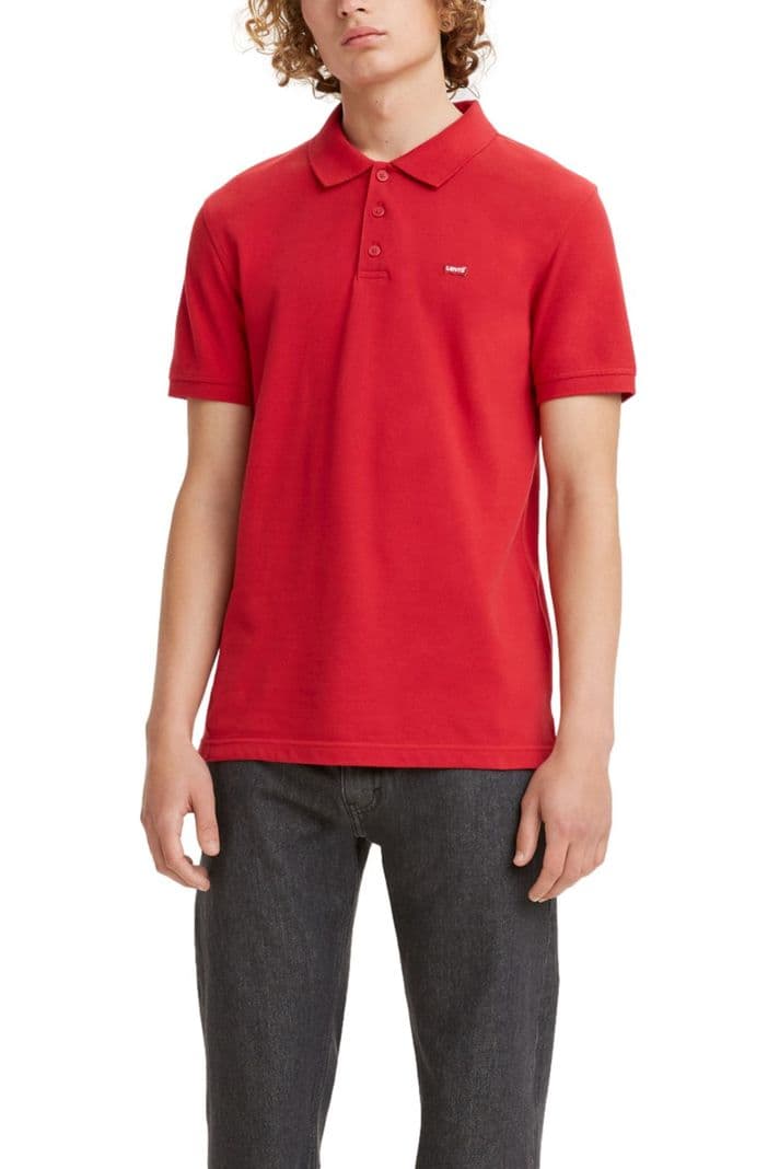 Polera Hombre Regular Fit Lisa con Logo Rojo Levis 35883-0006 L