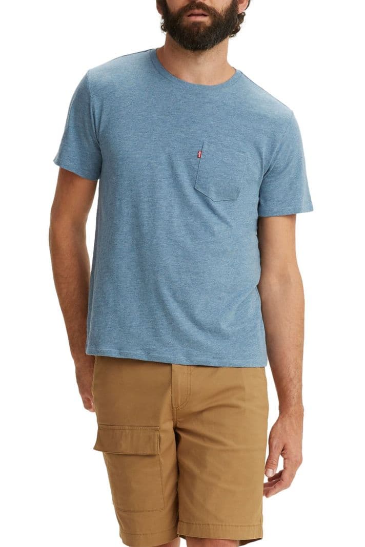 Polera Hombre Classic Pocket Tee Azul Levis 19342-0161 M