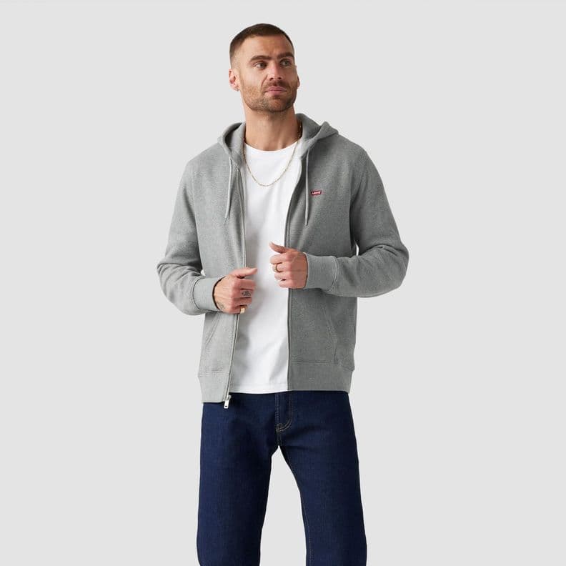 Poleron Hombre Regular Fit Color entero Gris Levis 34259-0000 S