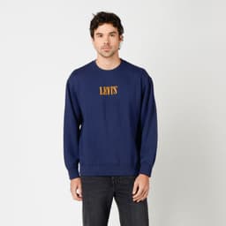 Poleron Hombre Relaxd Graphic Crew Azul Levis 38712-0522 M