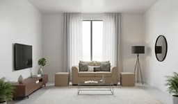 SOFA ESENCIA 2 CUERPOS 2 PUFF Beige +1.50