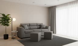 Sofa pufa 3c 2 pouf gris