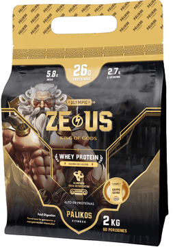 Proteina Zeus 2kg 100% Whey Sabor Cappuccino Formato Doypack