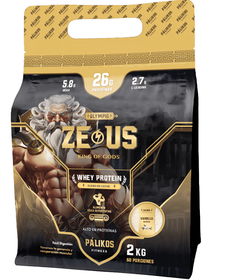 Proteina Zeus 2kg 100% Whey Sabor Vainilla Formato Doypack