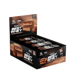 Box de 12 Barras Best Whey 15g Protein - Atlhetica Cafe Chocolate