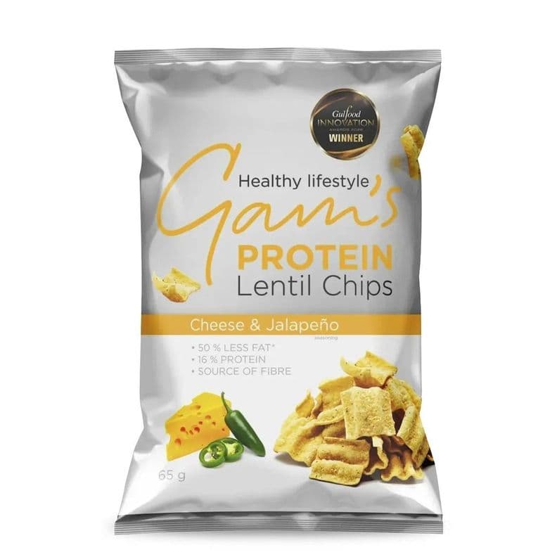 CHIPS DE PROTEINA 65GRS QUESO Y JALAPENO - GAM'S