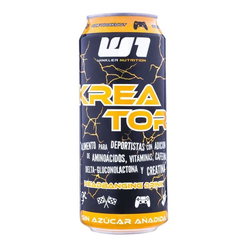 6 Bebidas energeticas Kreator Psycho Lemonade 300mg cafeina 473 cc