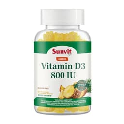 VITAMINA D3 800IU 60 GOMITAS PINA -SUNVIT