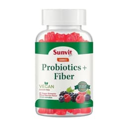 PROBIOTICOS + FIBRA 60 GOMITAS VEGANAS MIX BERRIES -SUNVIT