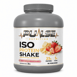 PROTEINA ISO SHAKE 2.KG 66 SERVICIOS FRUTILLA CHOCOLATE BLANCO - PULSE NUTRITION Gris