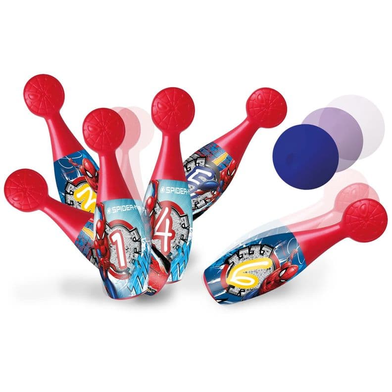 Set De Bowling Figura Spiderman Rojo