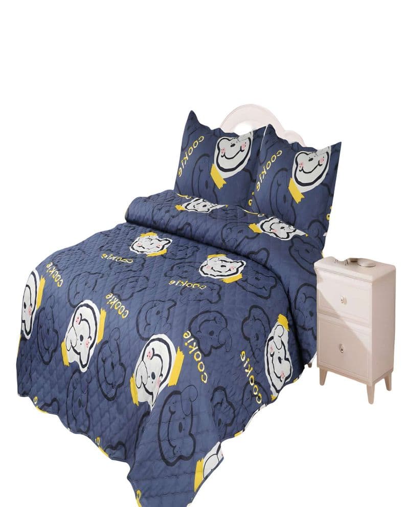 CUBRECAMA QUILT DE VERANO PLAZA Y MEDIA INFANTIL AZUL 05