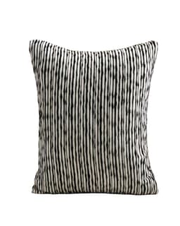 PACK DE 2 FUNDAS DE COJIN CHENILLE LINEA NEGRO