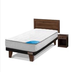 Cama Europea Therapedic 1.5 Plazas Box + Set Asturias