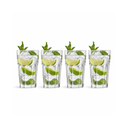 SET 4 VASOS COCKTAIL - MOJITO 440ML Transparente