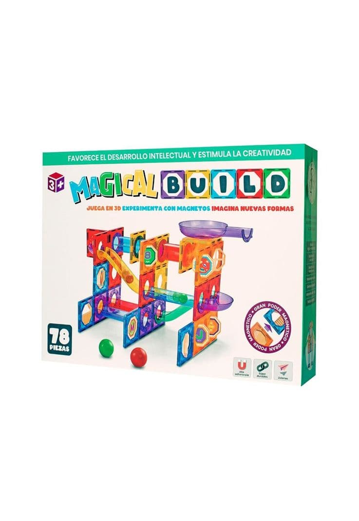 Juego Magnetico Magical Build 78 Piezas Magical Magnets Diseno 1