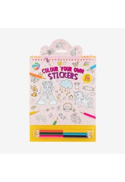 Colorea tus Propios Stickers Rosado Moxy 3 Anos