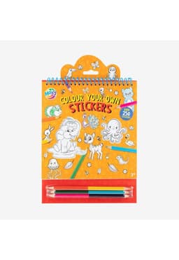 Colorea tus Propios Stickers Naranjo Moxy 3 Anos