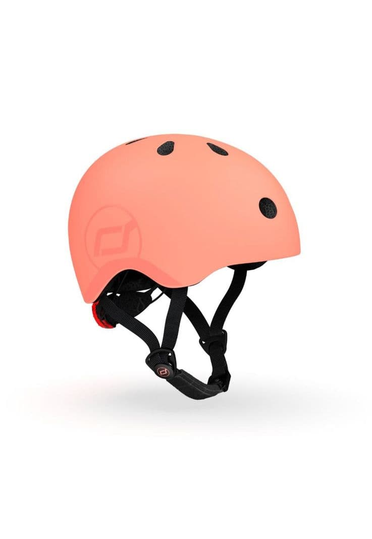 Casco Ajustable S-M Peach Scoot and Ride Naranjo Claro