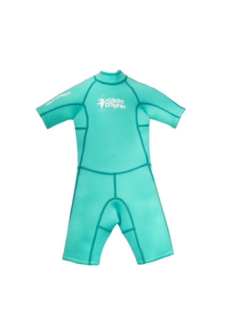 Traje de Agua Talla 4 - Green Dolphin Verde Pastel