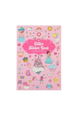 Libro de Stickers Glitter Princesas y Hadas Moxy Rosado 3 Anos