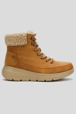 Botin Casual Mujer Blau Camel Chinitown 35