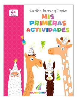 Libro Mis Primeras Actividades, Escribe, Borra Y Limpia Verde Pastel