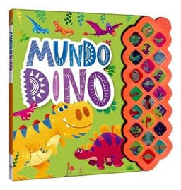 Libro Infantil Mundo Dino - 22 Sonidos - Lexus Nuevo/origina Verde Pastel