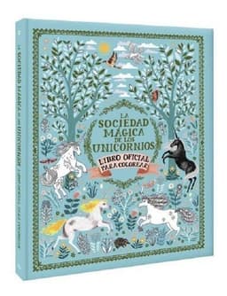 La Sociedad Magica De Los Unicornios, Libro Para Colorear Verde Pastel
