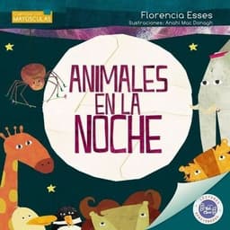 Animales En La Noche - Libro Verde Pastel