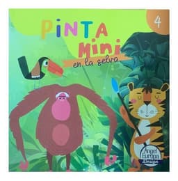 Pinta Mini En La Selva, Libro 4 Verde Pastel