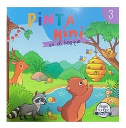 Pinta Mini En El Bosque, Libro 3 Verde Pastel