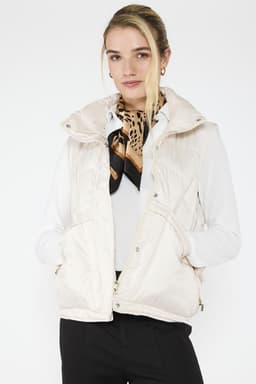 Parka Sin Mangas Josefa Crudo Crema L