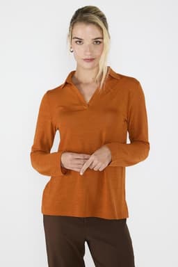 Polera Isabel Camel Cafe S
