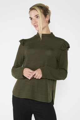 Polera Marcela Verde Militar Verde Oscuro M