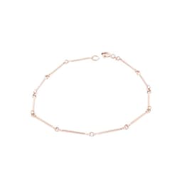Pulsera Oro Miel 18kt Palitos. Rosado 20
