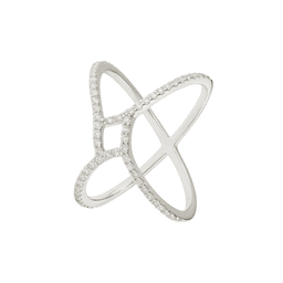 Anillo Oro Blanco 18kt Diamantes 16 Pts Amarillo 6