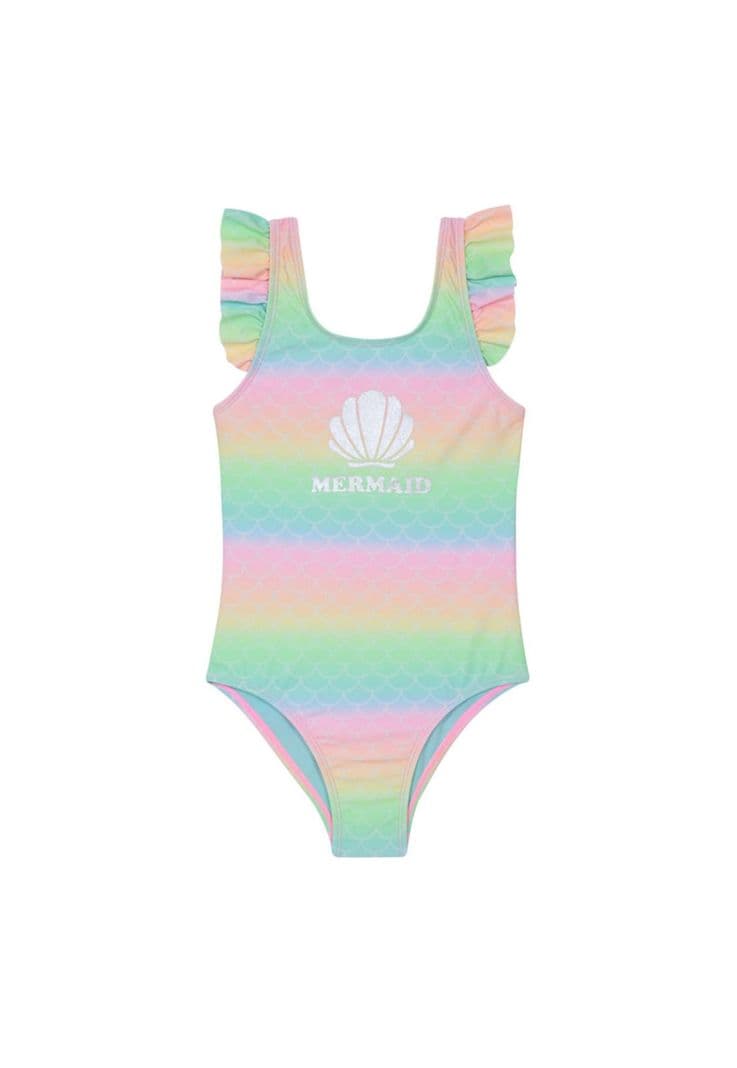 Traje de Bano Nina Estamp. Vuelos UV30+ H2O Wear Rosado 12