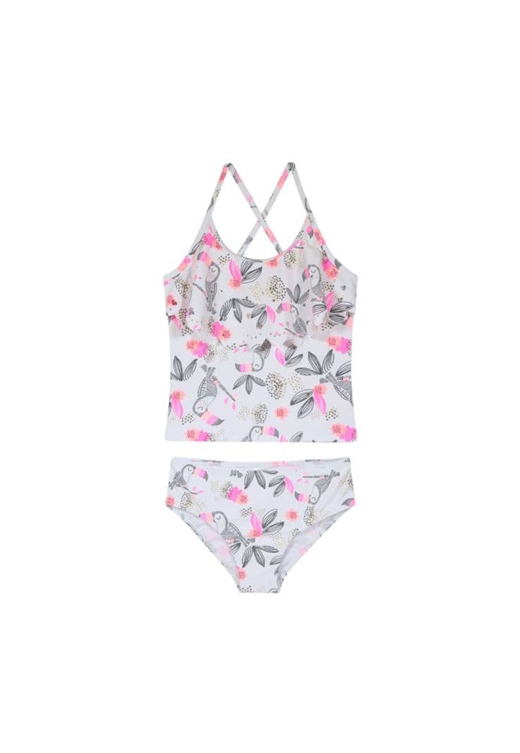 Traje de Bano Nina Tankini UV30+ H2O Wear Blanco 4