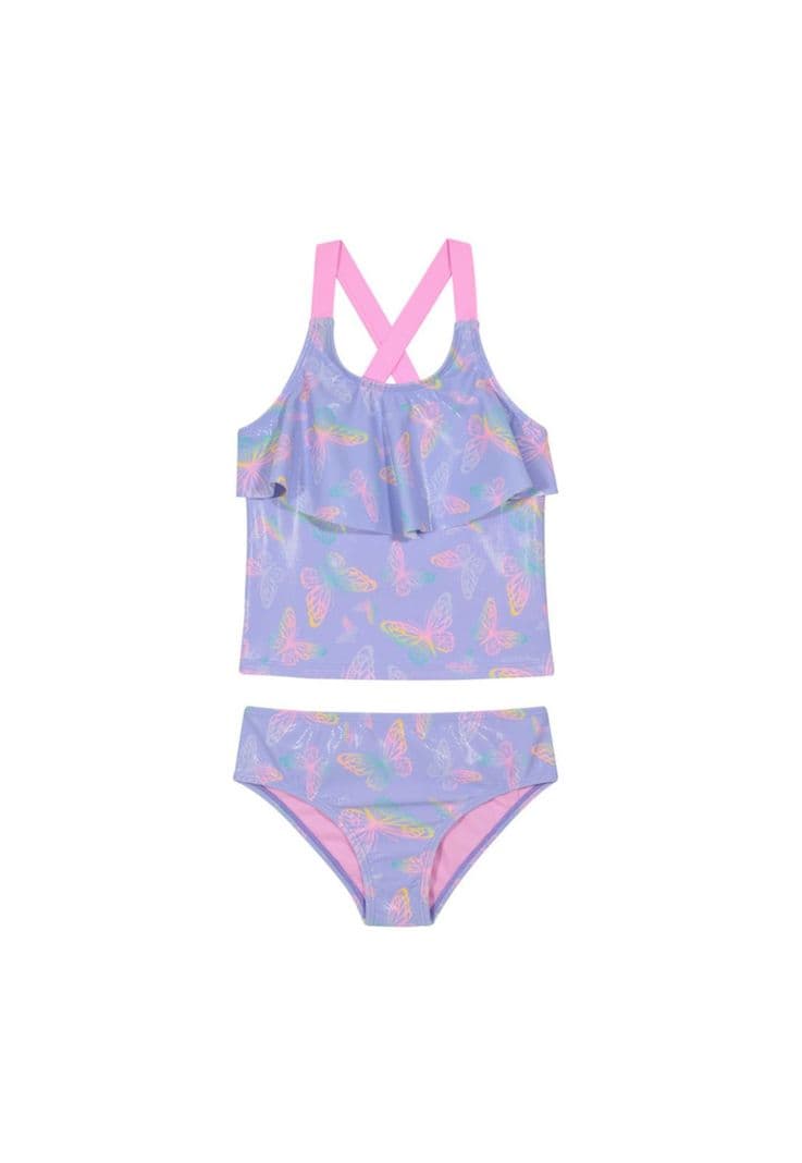 Traje de Bano Nina Tankini Vuelo UV50 H2O Wear Lila 4