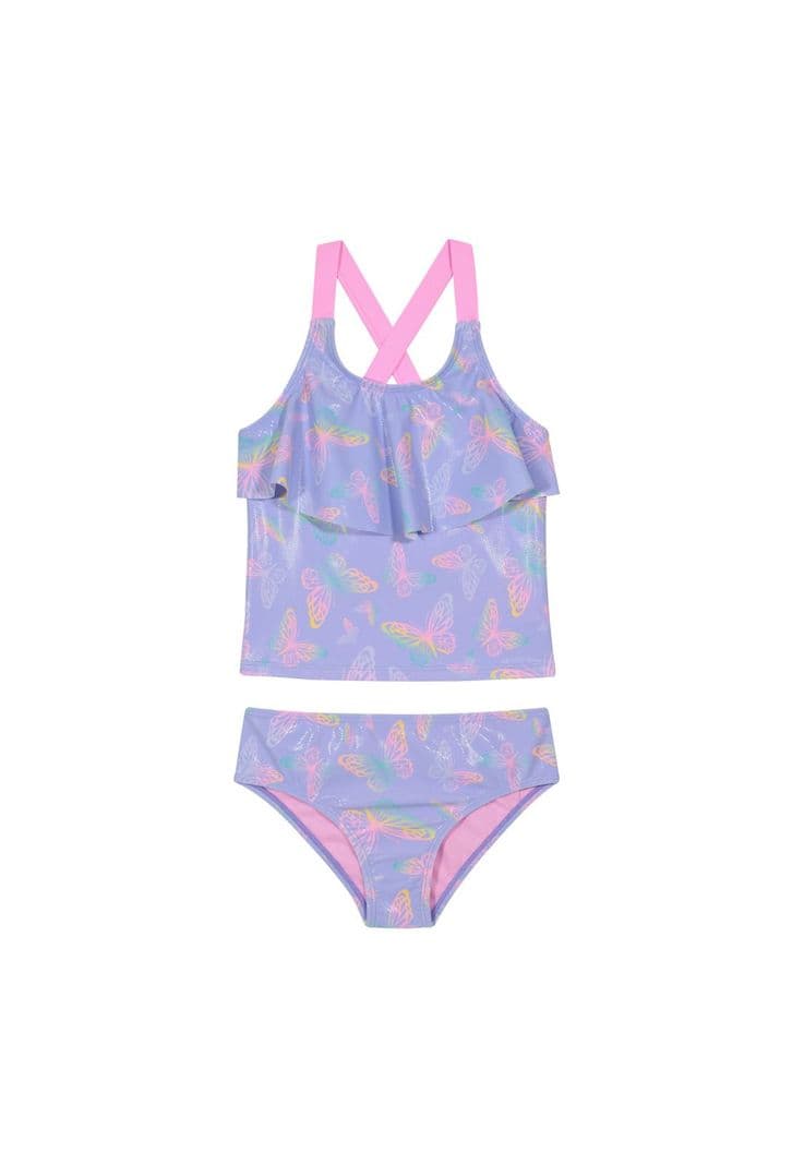 Traje de Bano Nina Tankini Vuelo UV50 H2O Wear Lila 12
