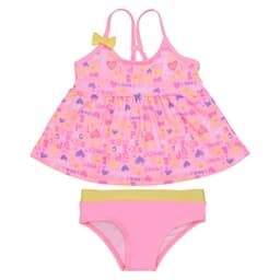 Traje de Bano Bebe Nina Tankini UV 30 H2O Wear Rosado 9 A 12 Meses