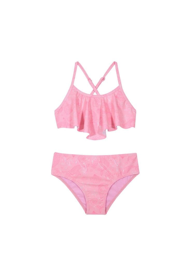 Traje de Bano Nina Bikini Vuelo UV50 H2O Wear Rosado 10