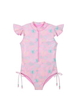 Traje de Bano Nina Manga Corta UV30+ H2O Wear Coral 8
