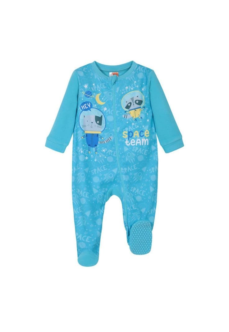 Pijama Bebe Nino Entero Polar Celeste H2O Wear 24 A 36 Meses