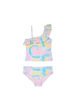 Traje de Bano Tankini UV30+ para Nina Rosado 10