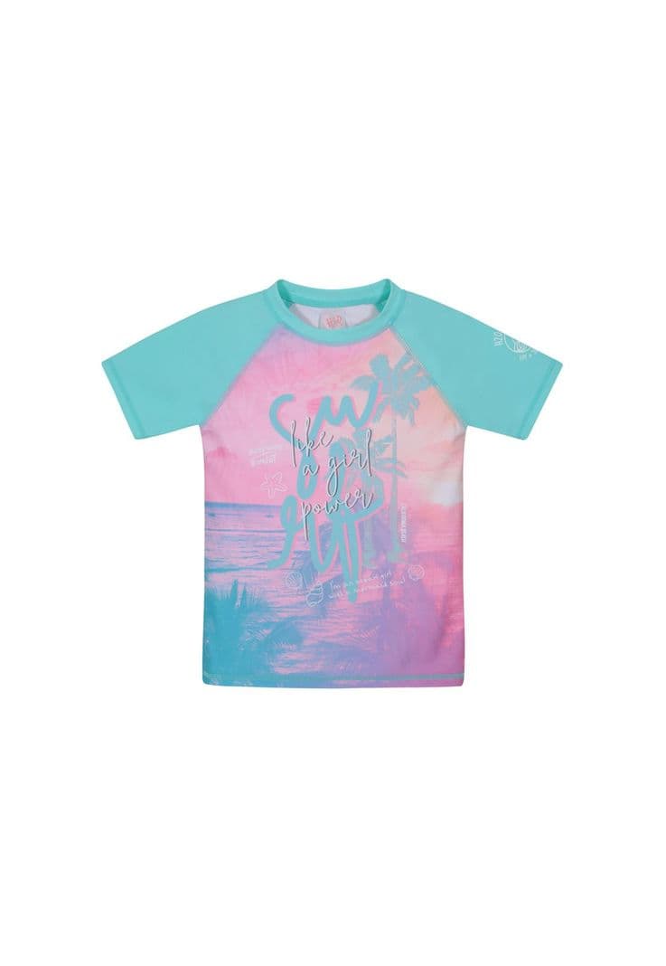 Traje de Bano Nina Polera UV50 M/Corta H2O Wear Calipso 14