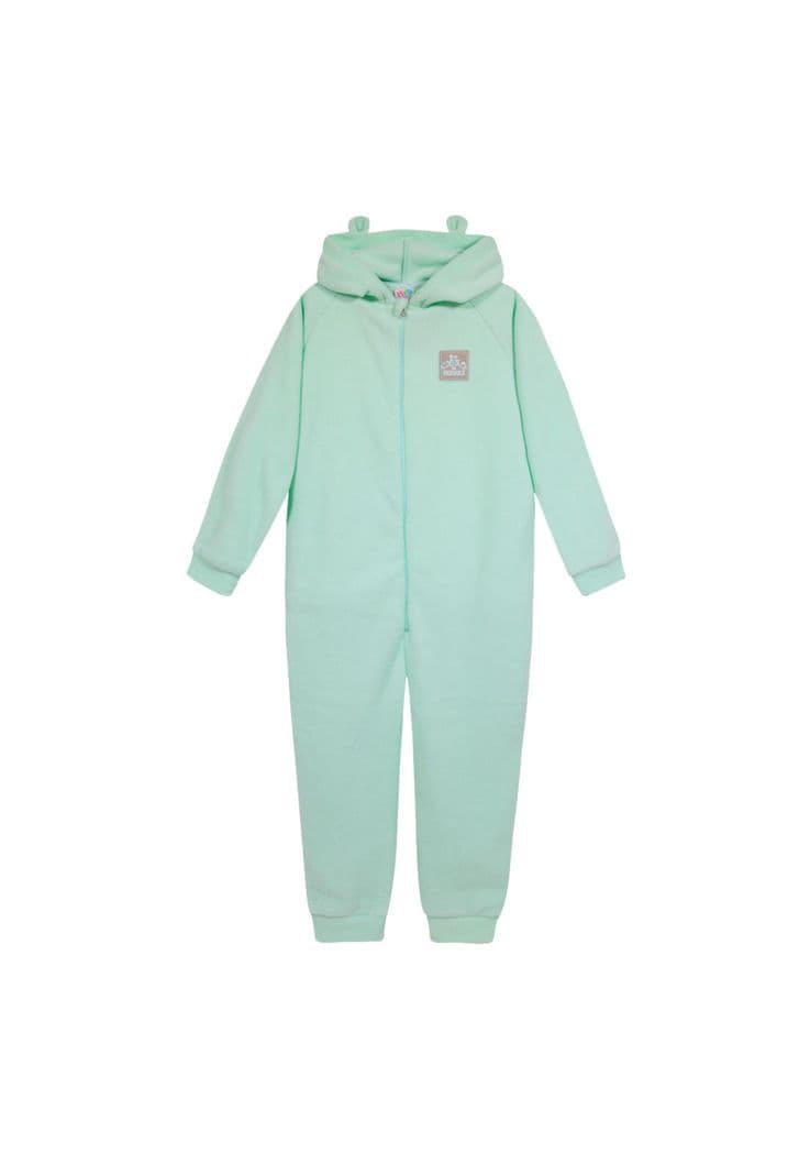Pijama Nina Polar Sustentable H2O Wear Verde Aguamarina 4